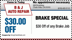 $30 Off Brake coupon